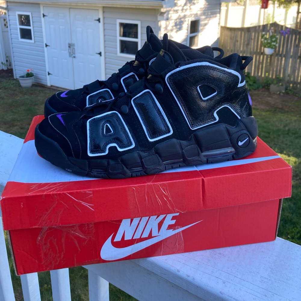 Nike Air More Uptempo 96 Black White size 9 mens